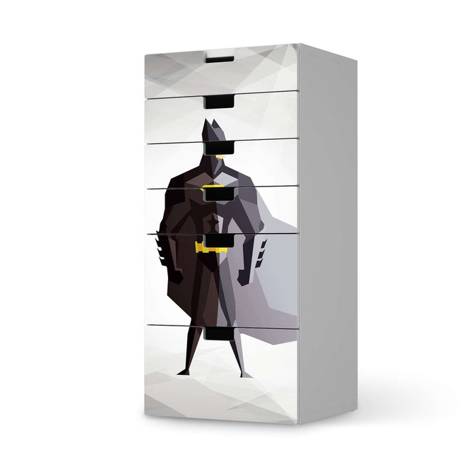 Klebefolie IKEA Stuva / Malad Kommode - 6 Schubladen - Mr. Black- Bild 1