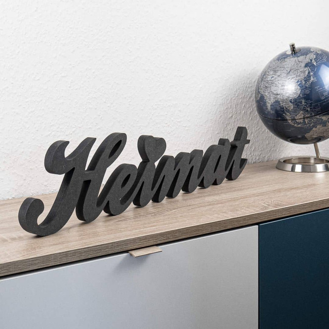MDF-Holzbuchstaben Heimat