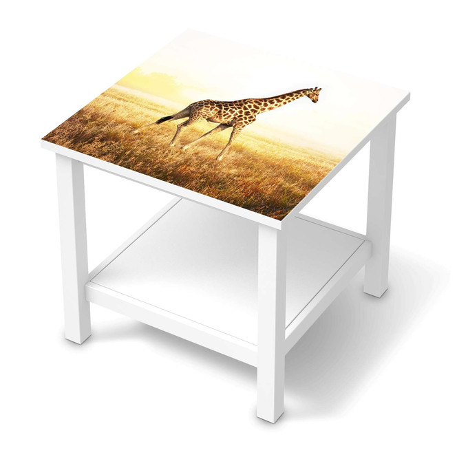 Möbel Klebefolie IKEA Hemnes Tisch 55x55cm - Savanna Giraffe- Bild 1