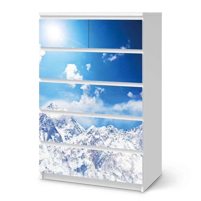 Möbel Klebefolie IKEA Malm Kommode 6 Schubladen (hoch) - Everest- Bild 1
