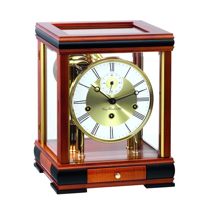 Stiluhr Bergamo "Franz Hermle & Sohn" Kirschbaum
