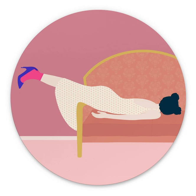 Wandbild Maddies Mood - Jota de jai - Alu-Dibond Rund