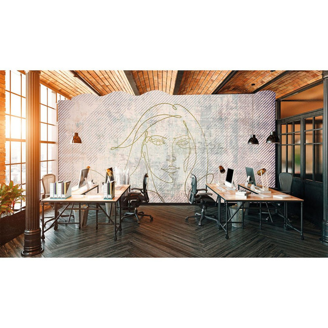 Architects Paper Fototapete Atelier 47 Golden Line Gemälde - Bild 1