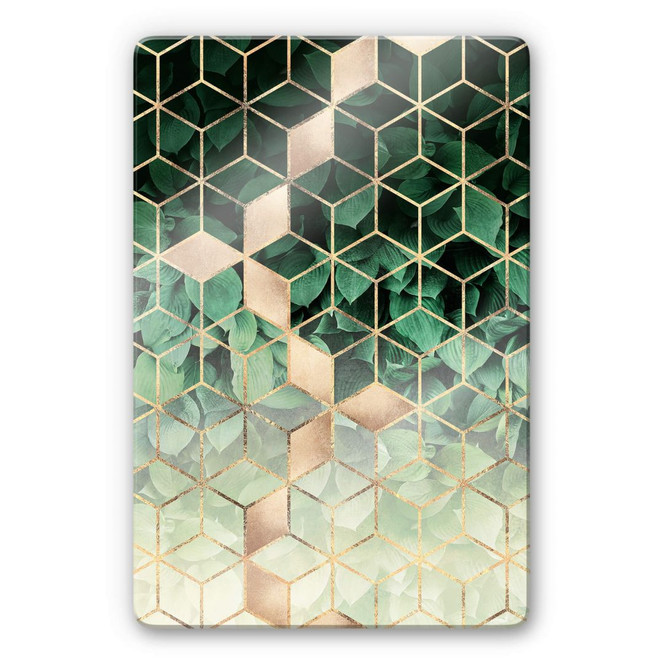 Glasbild Fredriksson - Natur trifft auf Geometrie