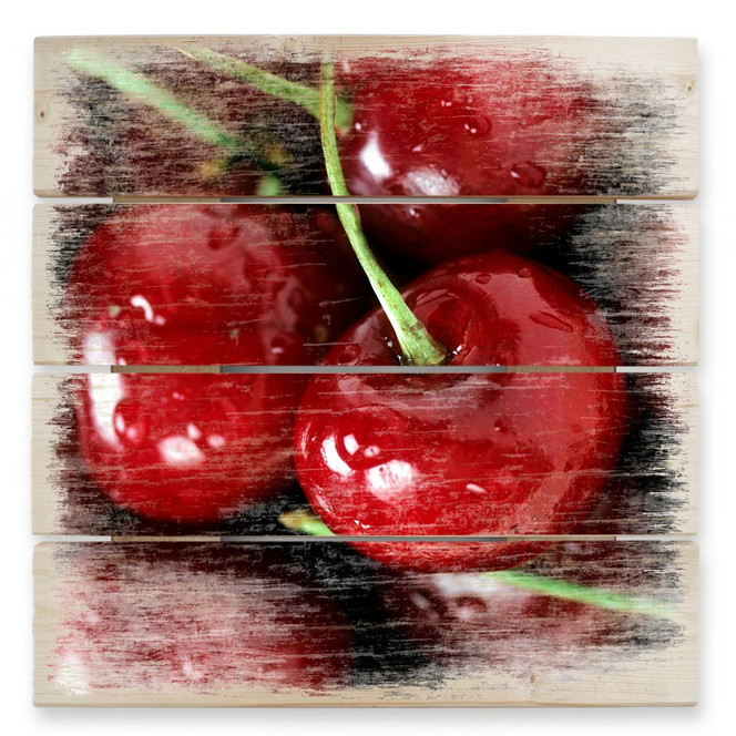 Holzbild Cherry - 40 x 41.5 cm