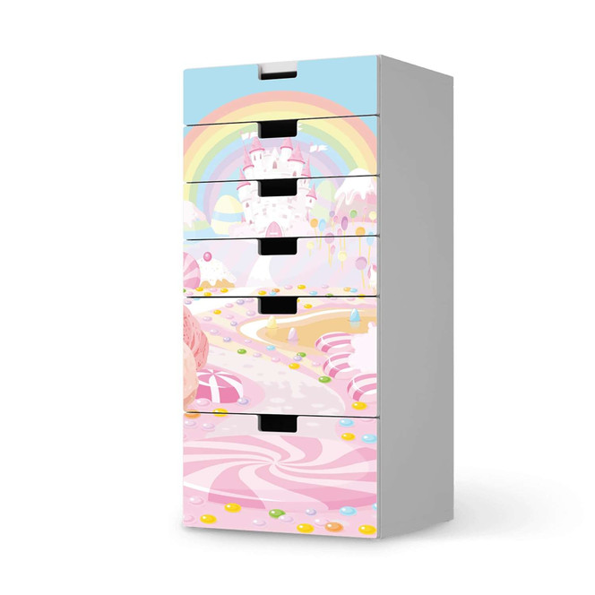 Klebefolie IKEA Stuva / Malad Kommode - 6 Schubladen - Candyland- Bild 1