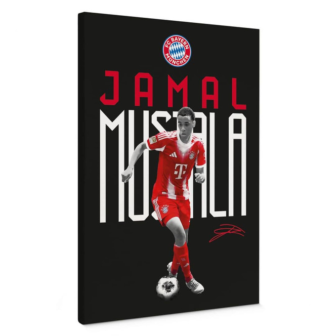 Leinwandbild FC Bayern Spieler Jamal Musiala 2025/26