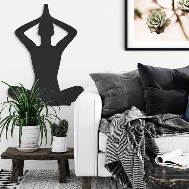 MDF - Holzdeko - Yoga Pose sitzend 02