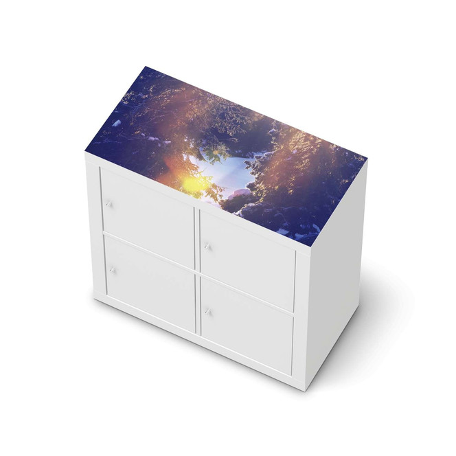 Möbelfolie IKEA Kallax Regal oben - Lichtflut- Bild 1