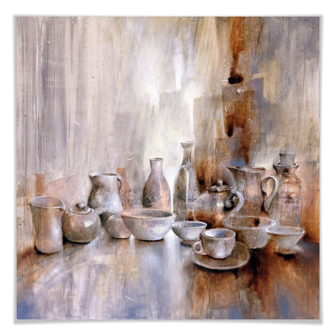 Poster Schmucker - Stillleben mit Teekanne 02