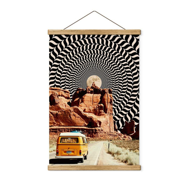 Stoffbild Roadtrip - Reise zum Mond - Taudalpoi