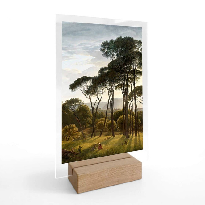 Tischaufsteller Voogd - Italienische Landschaft mit Schirmkiefern - Bild 1