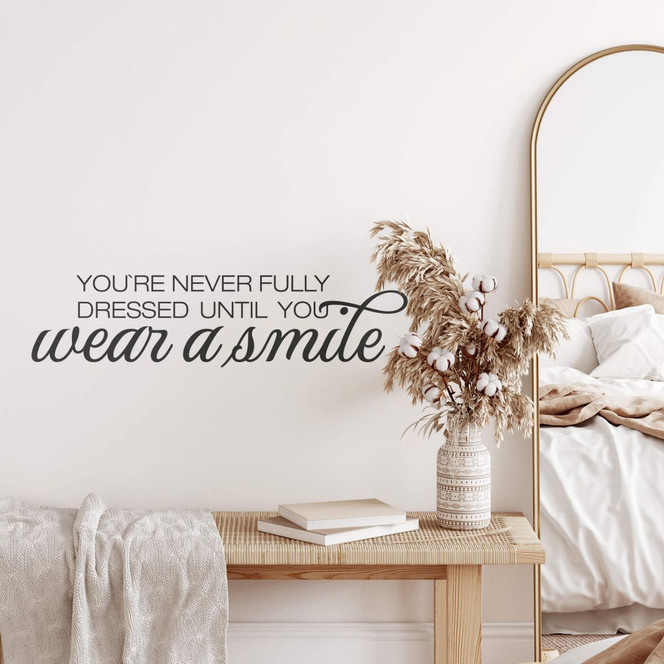Wandtattoo Wear a smile