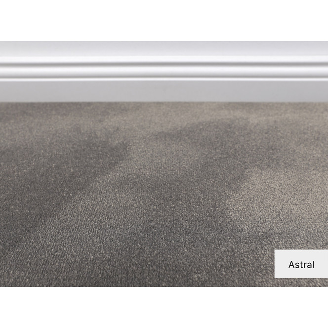 Cabernet Velours Teppichboden Meterware in Astral