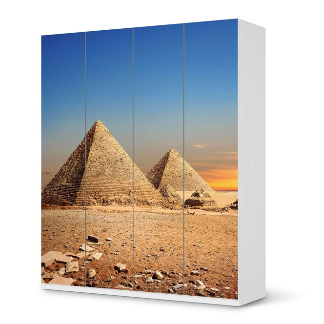 Möbelfolie IKEA Pax Schrank 236cm Höhe - 4 Türen - Pyramids- Bild 1