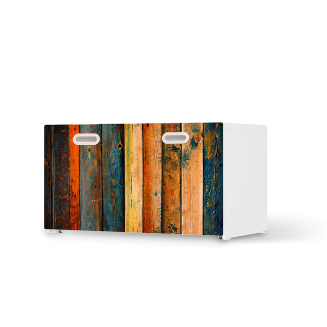 Möbelfolie IKEA Stuva / Fritids Bank mit Kasten - Wooden- Bild 1