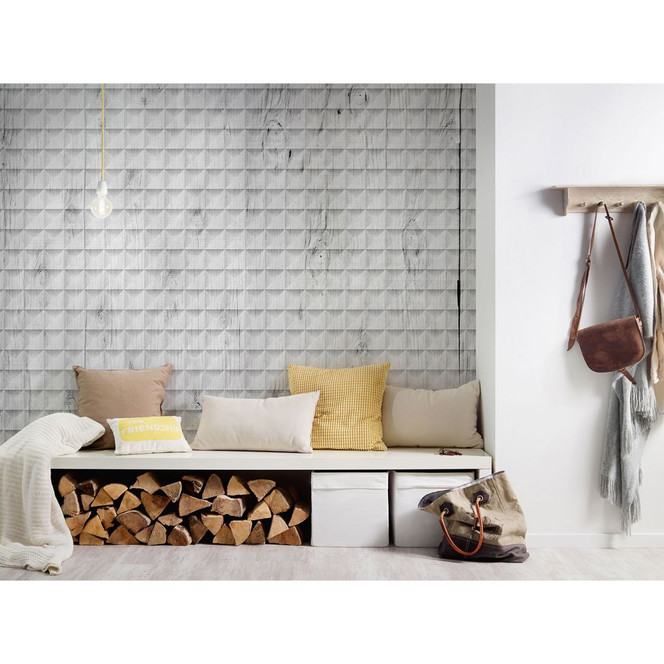 Architects Paper Fototapete Atelier 47 Square Wood in Holzoptik - Bild 1