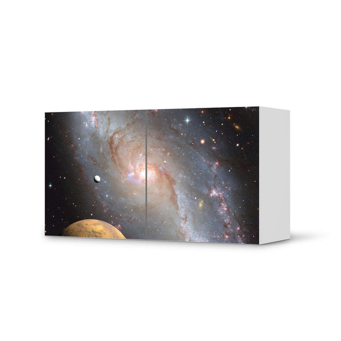 Folie IKEA Besta Regal 2 Türen (quer) - Milky Way- Bild 1