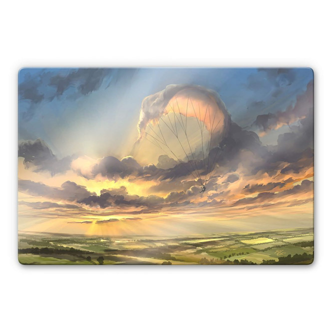 Glasbild aerroscape - Wolkenflug