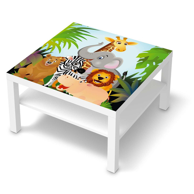 Möbelfolie IKEA Lack Tisch 78x78cm - Wild Animals- Bild 1
