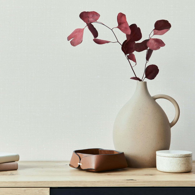 Vliestapete Uni Struktur Modern in Beige