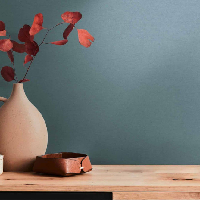 A.S. Création Vliestapete Ethnic Origin Tapete Uni blau