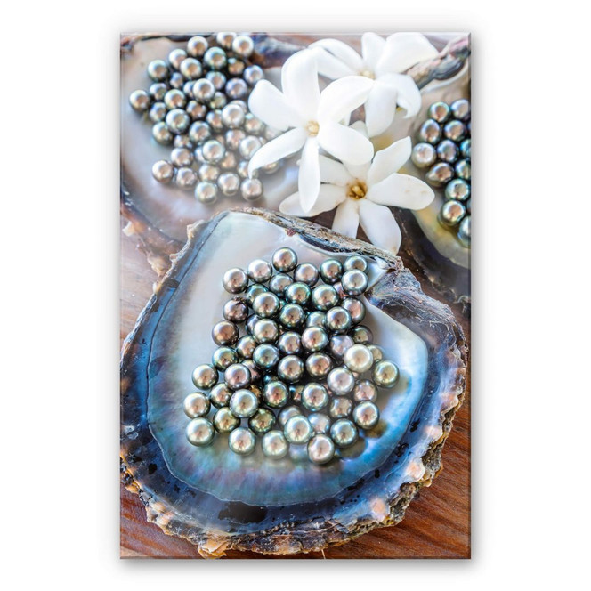 Acrylglasbild Colombo - Schwarze Perlen von Tahiti