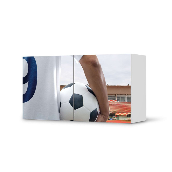Folie IKEA Besta Regal 2 Türen (quer) - Footballmania- Bild 1