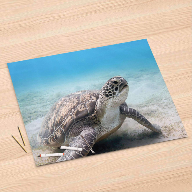 Folienbogen (120x80cm) - Green Sea Turtle- Bild 1