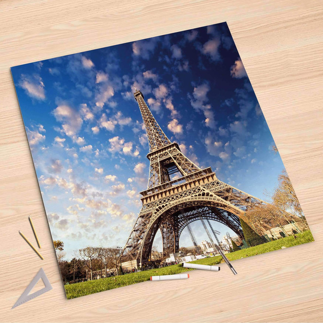 Folienbogen (90x90cm) - La Tour Eiffel- Bild 1