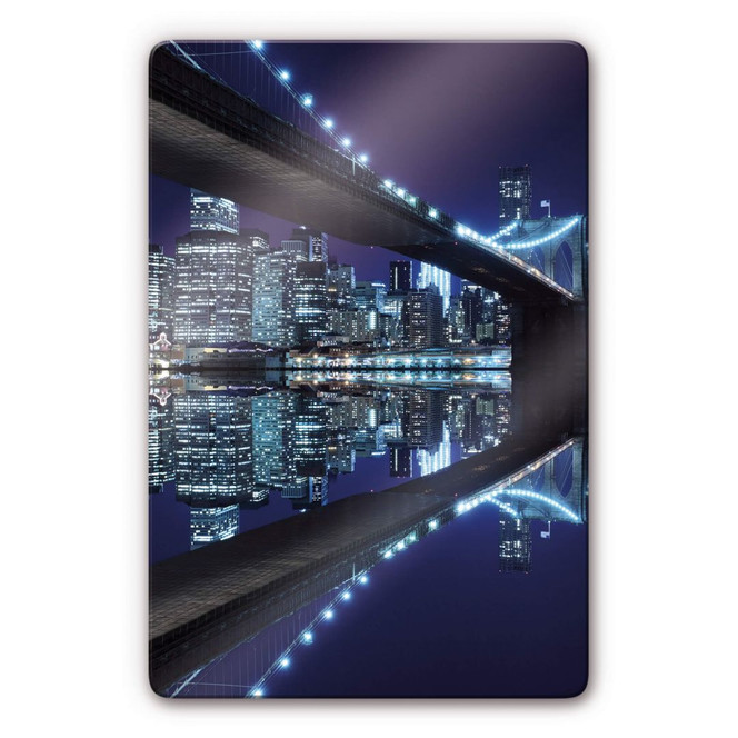 Glasbild Brooklyn Bridge 1