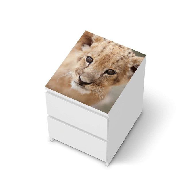 Möbelfolie IKEA Malm Kommode 2 Schubladen oben - Simba- Bild 1