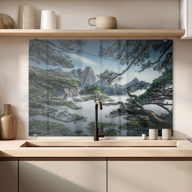 Spritzschutz Kiefernwald im Huang Shan Gebirge - NingYun Ye