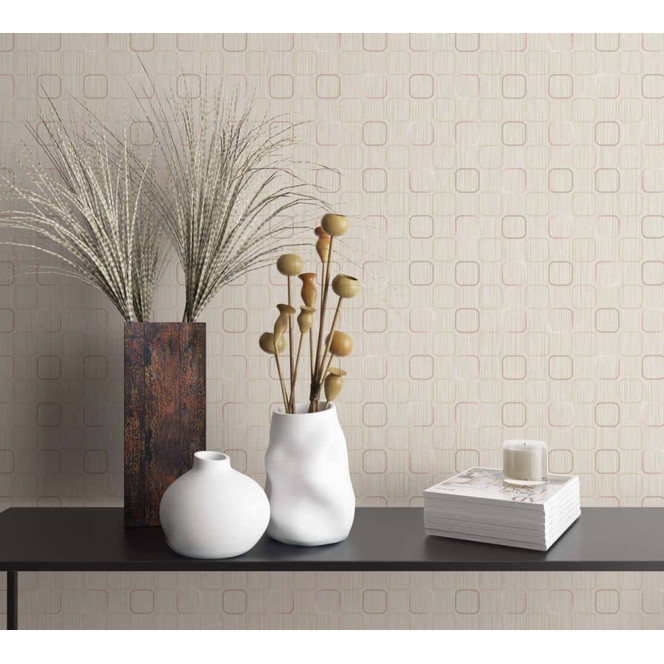 Vliestapete Abstrackt Grafisch Modern in Beige