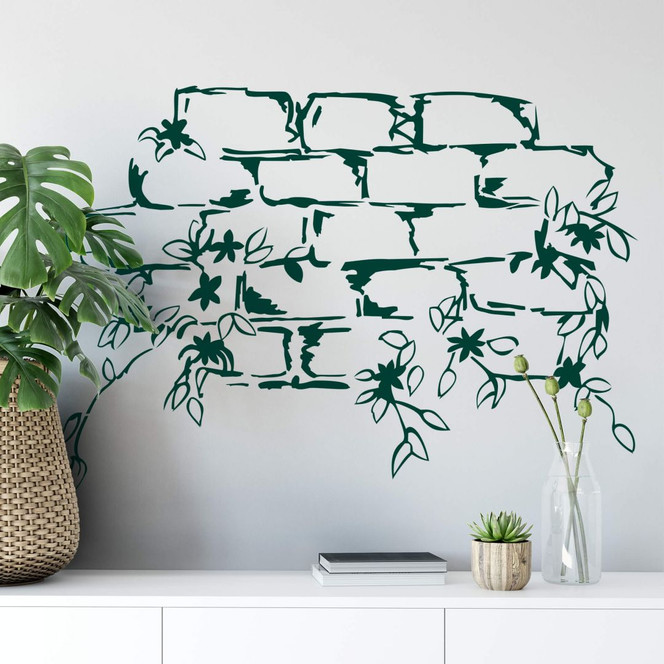 Wandtattoo Mauerblümchen