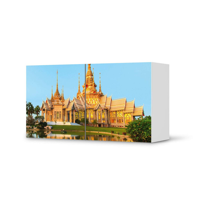 Folie IKEA Besta Regal 2 Türen (quer) - Thailand Temple- Bild 1