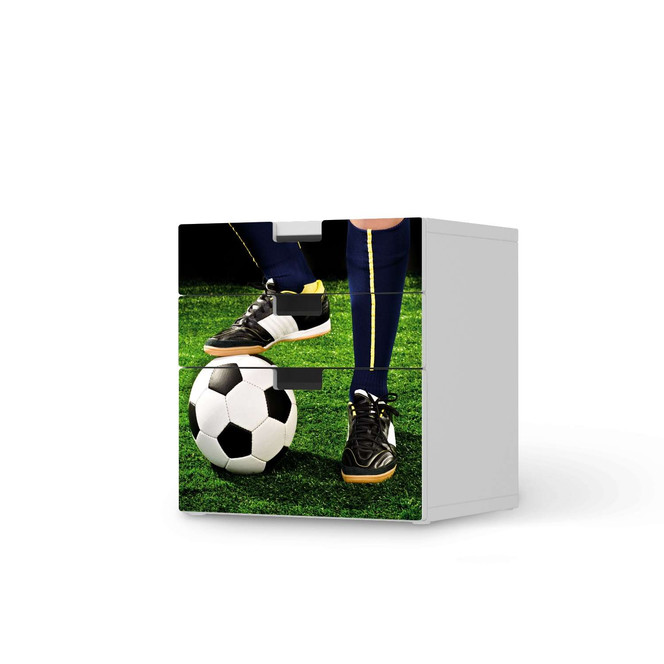 Folie IKEA Stuva / Malad Kommode - 3 Schubladen - Fussballstar- Bild 1