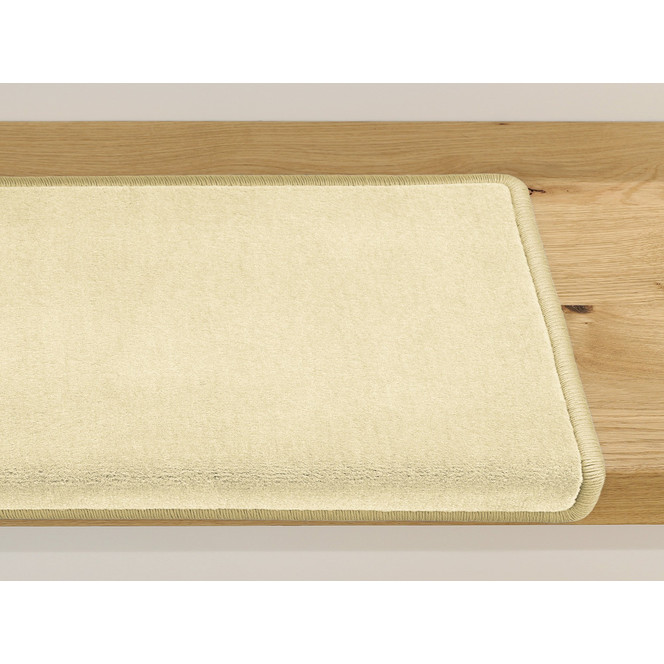 Luca Velours Stufenmatte Rechteckig in Beige