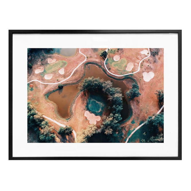 Poster Der Blick von oben: Landschaftskontraste