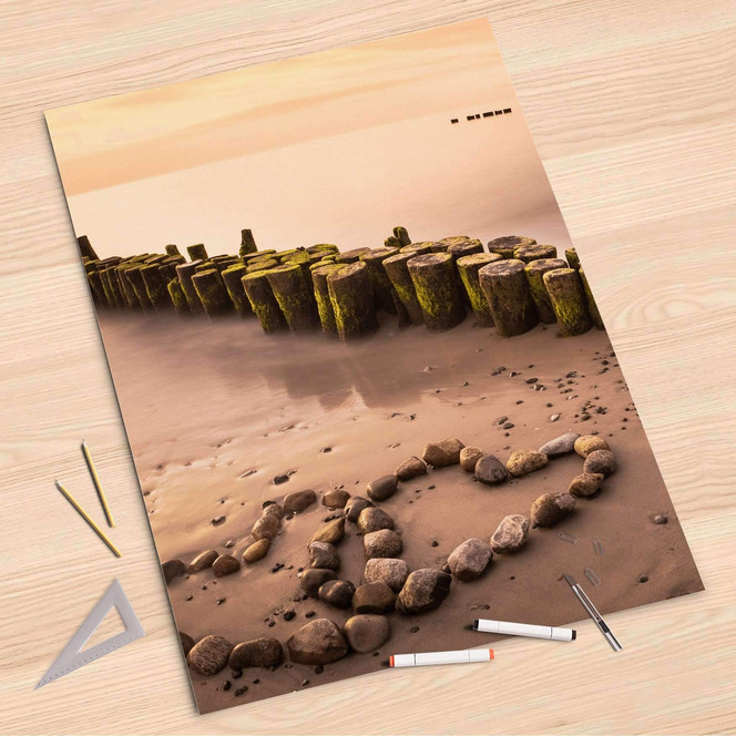 Folienbogen (80x120cm) - Beach Romance- Bild 1