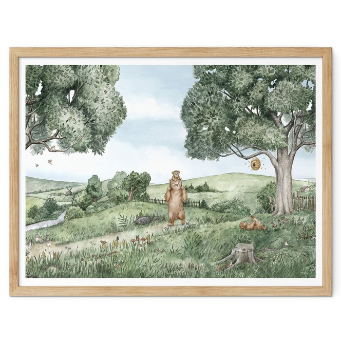 Kinderzimmer Poster Kikki Belle - Bären und Bienen