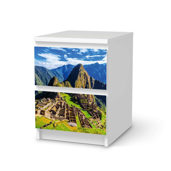 Möbelfolie IKEA Malm Kommode 2 Schubladen - Machu Picchu- Bild 1