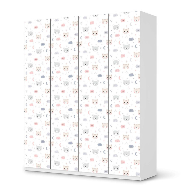 Möbelfolie IKEA Pax Schrank 236cm Höhe - 4 Türen - Sweet Dreams- Bild 1