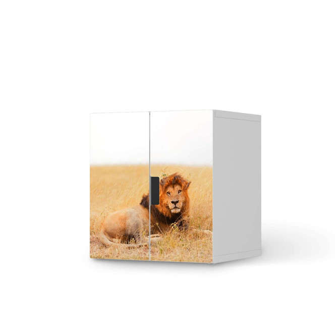 Möbelfolie IKEA Stuva / Malad Schrank - 2 kleine Türen - Lion King- Bild 1