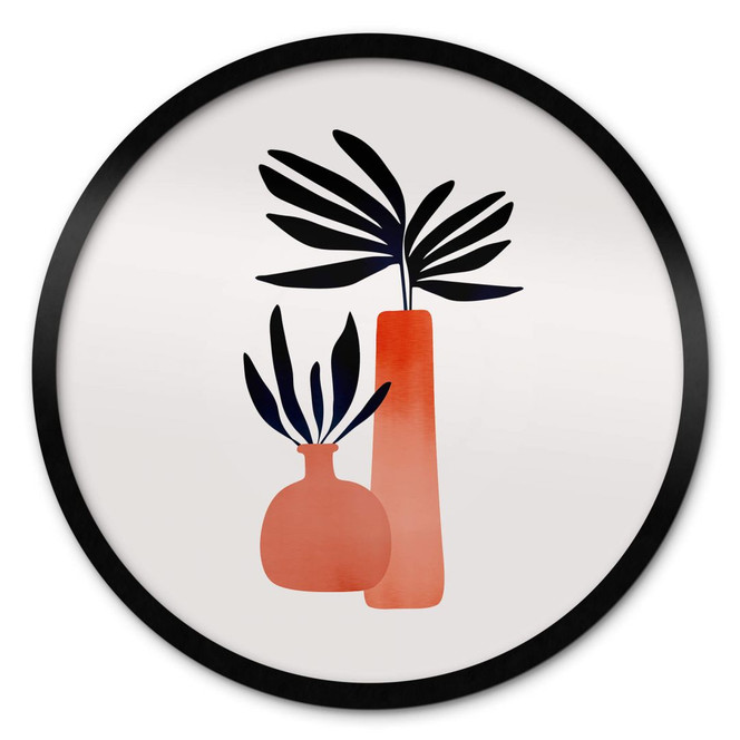 Poster Kubistika - Märchenpflanzen - Rund