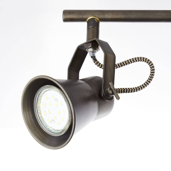 Spotrohr Naomi, braun, 18 x 70 cm, Holz Strahler