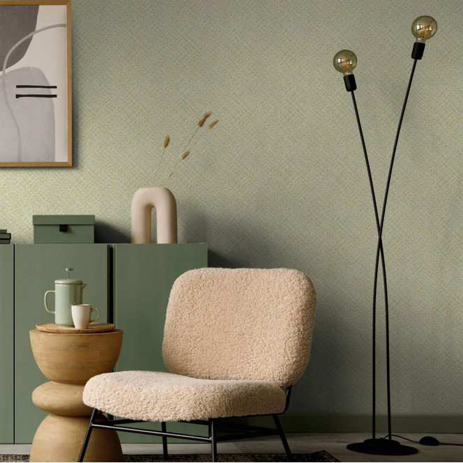 Vliestapete in Fischgratmuster und Holzoptik beige Grafisch