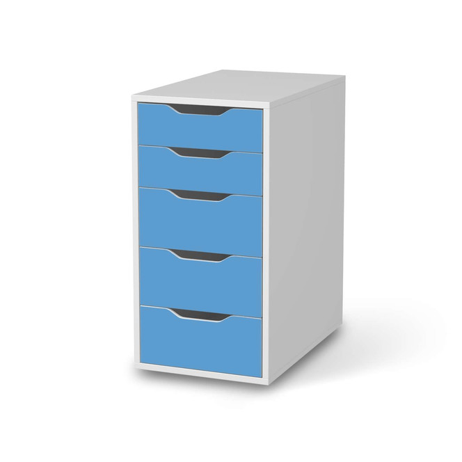 Klebefolie IKEA Alex 5 Schubladen - Blau Light- Bild 1