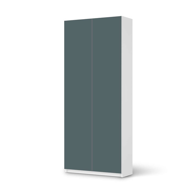 Möbelfolie IKEA Pax Schrank 236cm Höhe - 2 Türen - Blaugrau Light- Bild 1