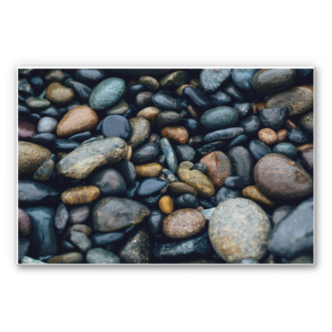Hartschaumbild - Steinstrand 02